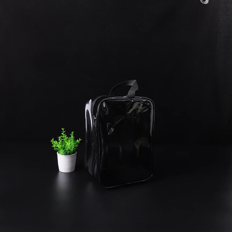 Bolso de compras de PVC negro