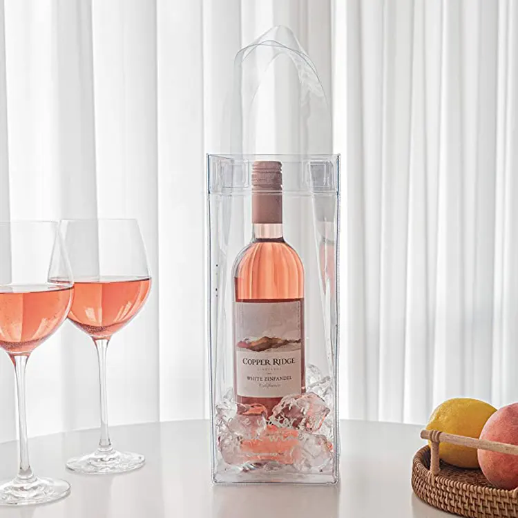 Bolsa De Pvc Transparente Para Botella De Vino