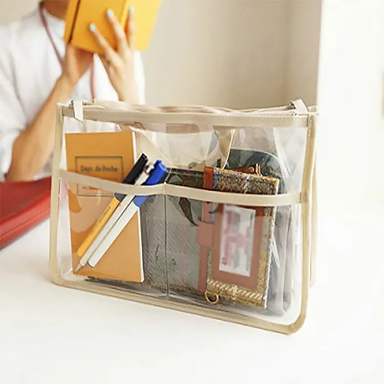 Bolsa de playa de PVC transparente
