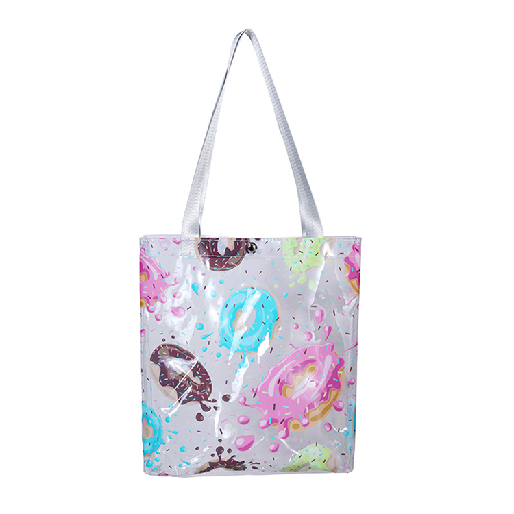 bolso de señora de pvc transparente
