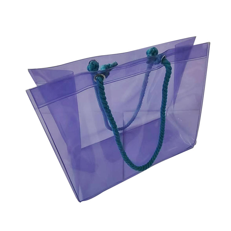 Bolsa de compras de PVC de color