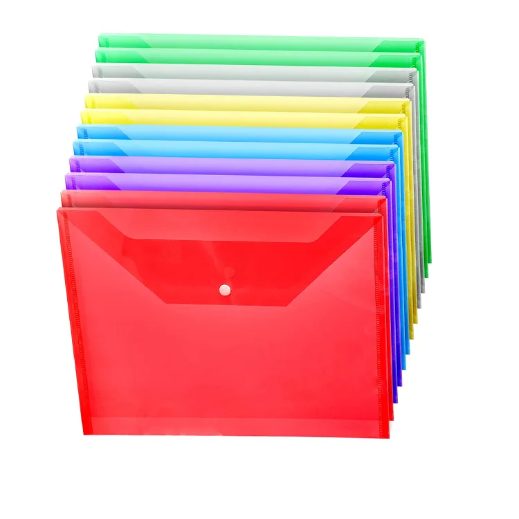 Bolsa de botón de archivo de Pvc