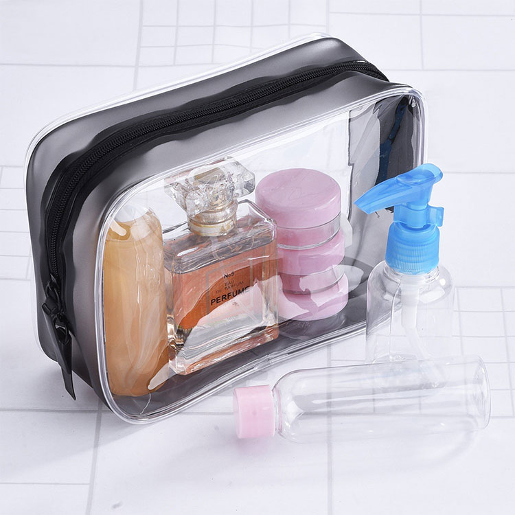 Bolsa de cosméticos prensada en caliente de PVC