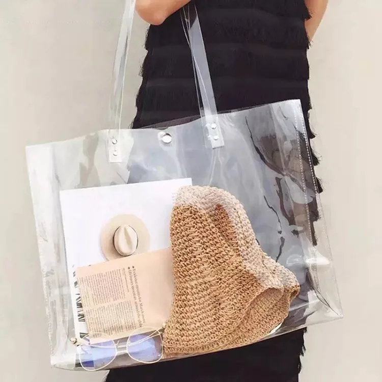 Bolsas transparentes de compras de PVC