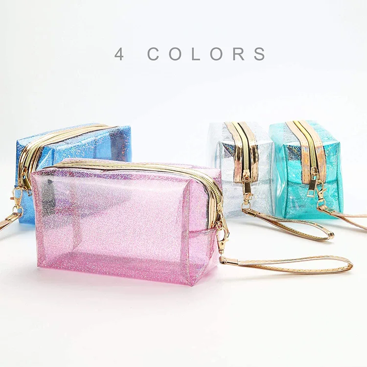 Bolsa de cosméticos pequeña de PVC