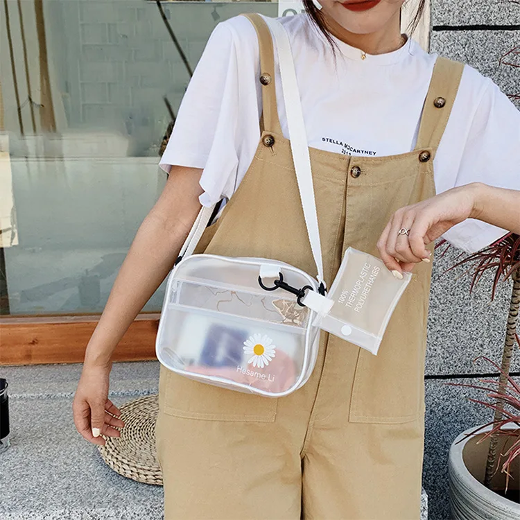 Bolsos cruzados transparentes de PVC