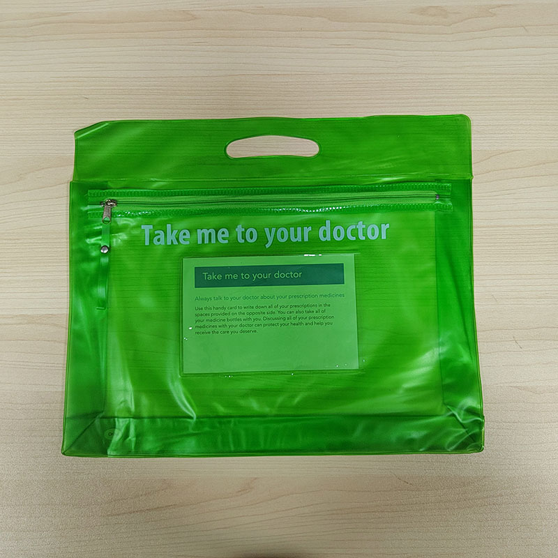 Bolsas con cremallera de PVC para uso médico