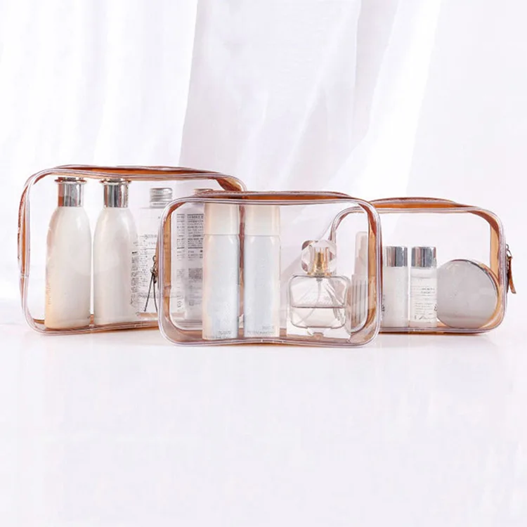Bolsa cosmética con cremallera de PVC