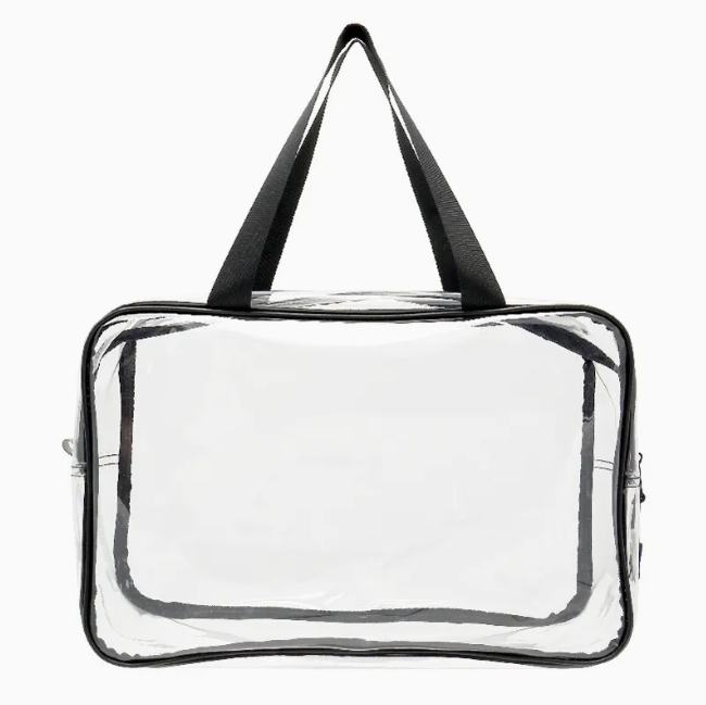Bolsa de asas con cremallera de PVC