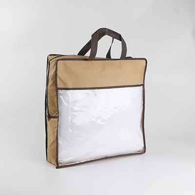 Bolsa con cremallera para embalaje de hojas con asa
