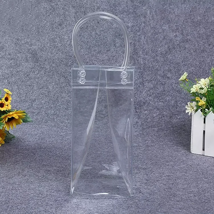 Bolsa de hielo de PVC transparente
