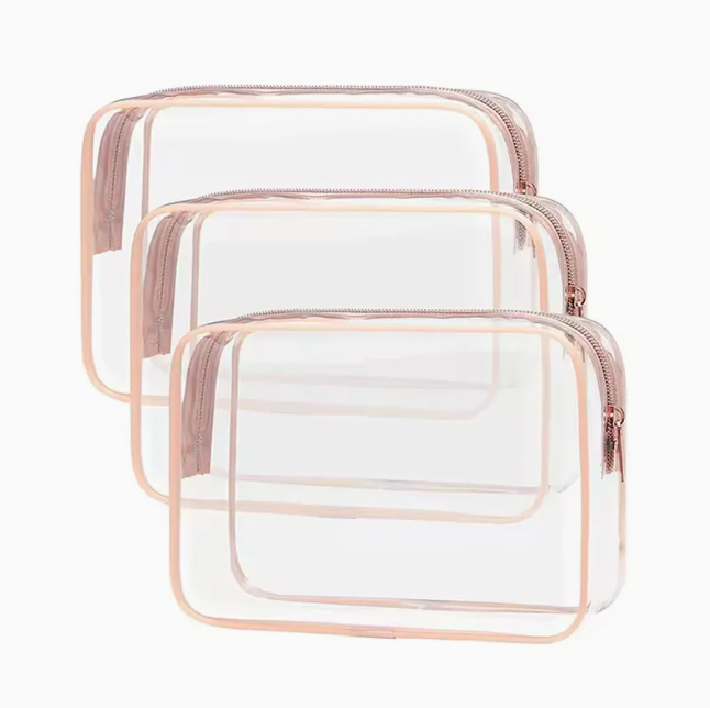 Bolsa transparente con cremallera de PVC